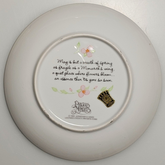 Precious Moments Months of the Year Plates - May - Picture 5 of 12